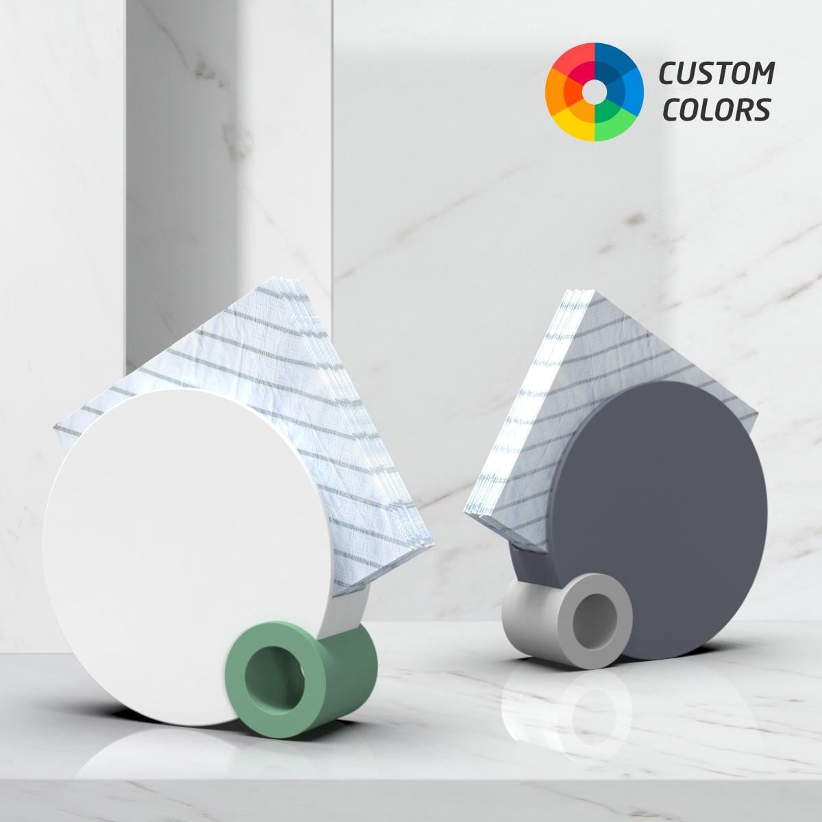 Modern Napkin Holder: 3D Printed Minimalist Rings Design