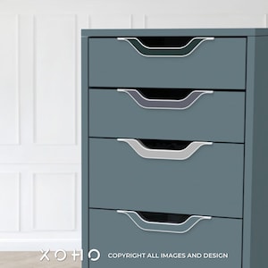 IKEA Alex drawer Handle insert Silhouette • Color options • IKEA inserts • Ikea hack