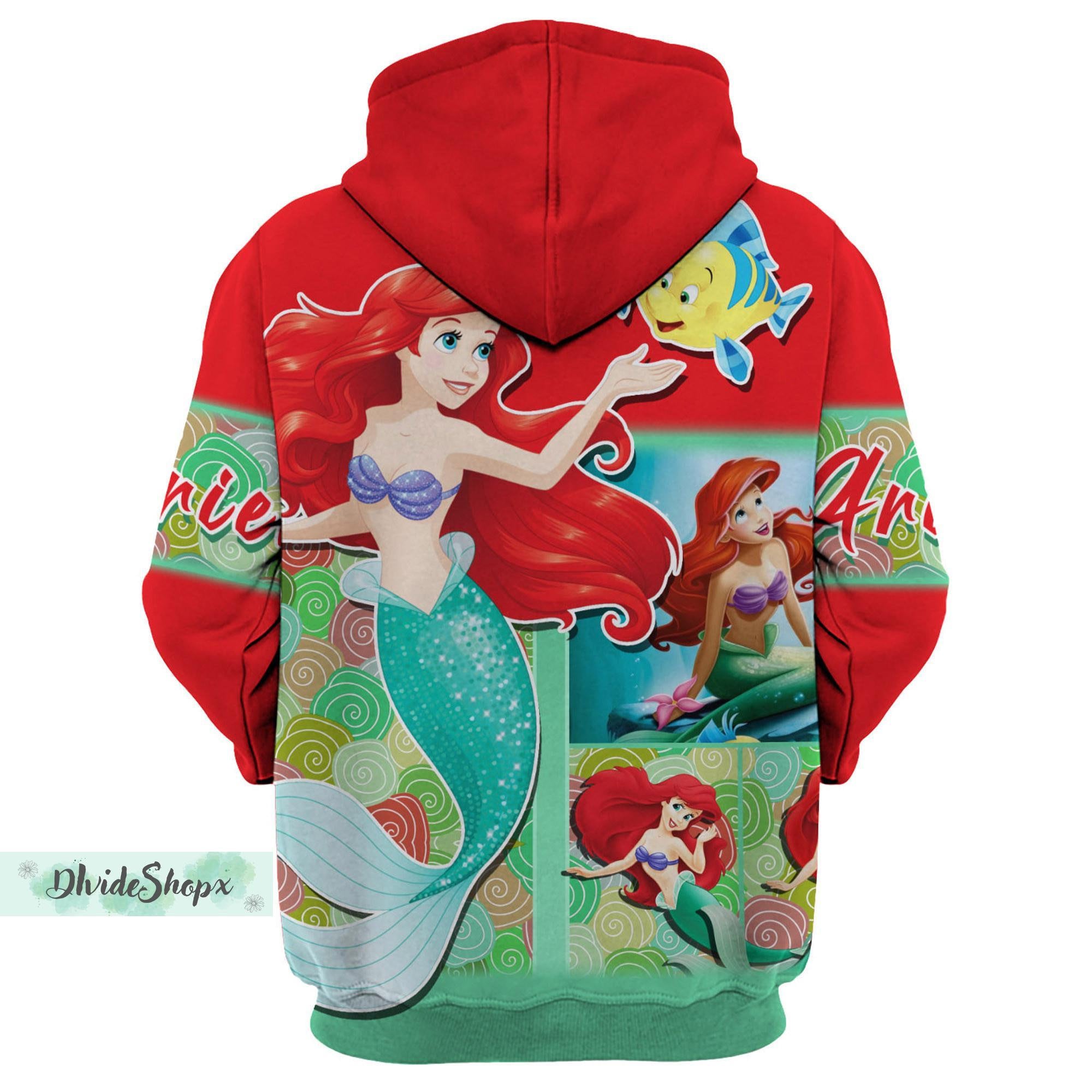 Little Mermaid Hoodies Ariel Princess Hoodies the Little Etsy Canada