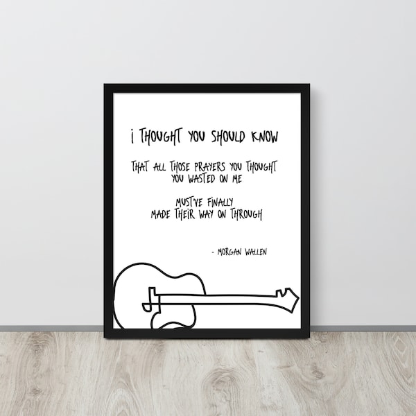 Wallen Lyrics Wall Art Etsy