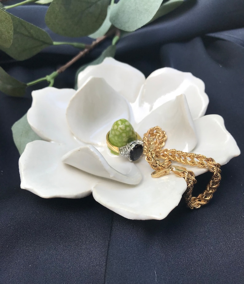 Magnolia Ring Dish, Flower Ring Holder, Jewelry Display, Ring Holder