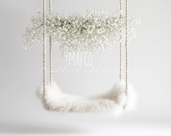 Baby Breath Swing Digital Backdrop: Newborn Photography (Digital Download)