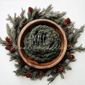 Christmas Newborn Digital Backdrop, Newborn Digital Background,  Empty Prop for Newborn Photography, Newborn Composite