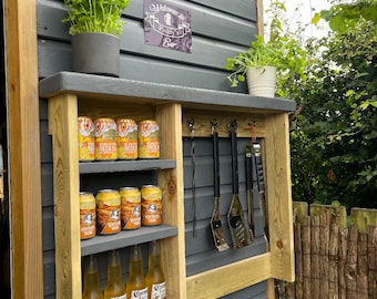 Wall mounted BBQ RACK