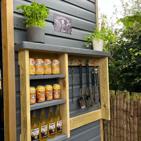 Wall mounted BBQ RACK
