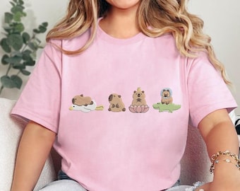 Cute Capybara Embroidery Design, Funny Capybara Embroidery File, Animal Embroidery Machine File, Instant Download, Embroidery Design