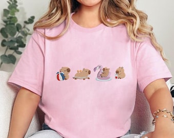 Capybara Embroidery Design, Funny Capybara Embroidery Design, Animal Embroidery Machine File, Instant Download, Embroidery Design