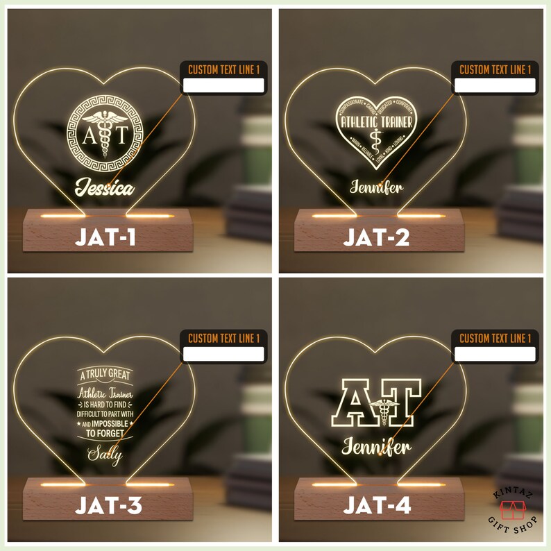 Athletic Trainer Led Lamp, Custom Athletic Night Light, Sports Trainer ...