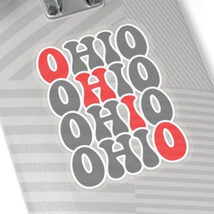 Ohio Sticker, Kiss-Cut Stickers, Cool design, Ohio State, OSU, Football, Basketball