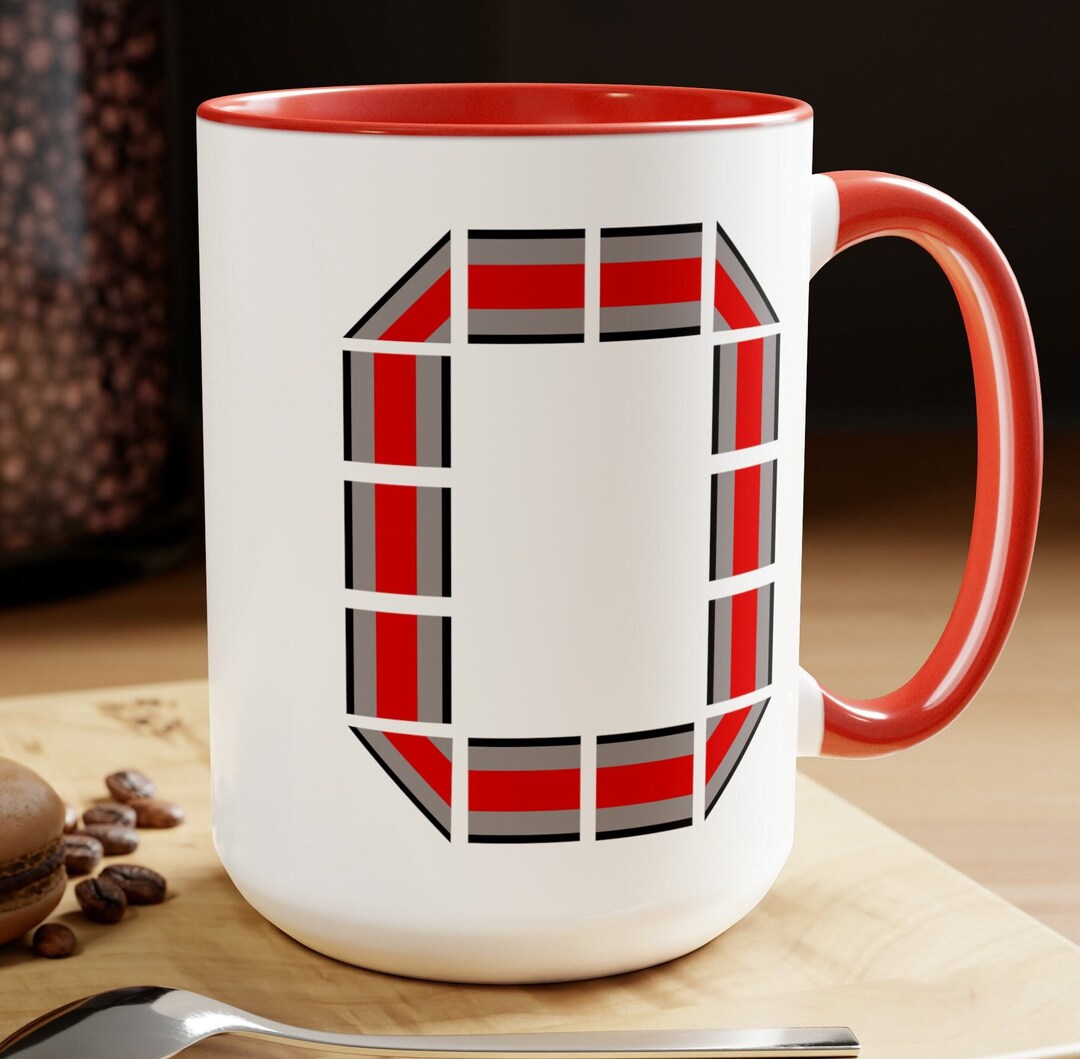 Ohio, Block O, Coffee Cup, Mug, Twotone Coffee Mugs, 15oz,, Sports