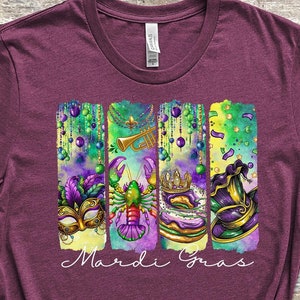 Mardi Gras Shirt, Kings Day Tshirt, Fat Tuesday Tee, Kings Cake Tee, Jester Hat Shirt, Crawfish Beads Tee, Fleur De Lis Tee, Masquerade Tee