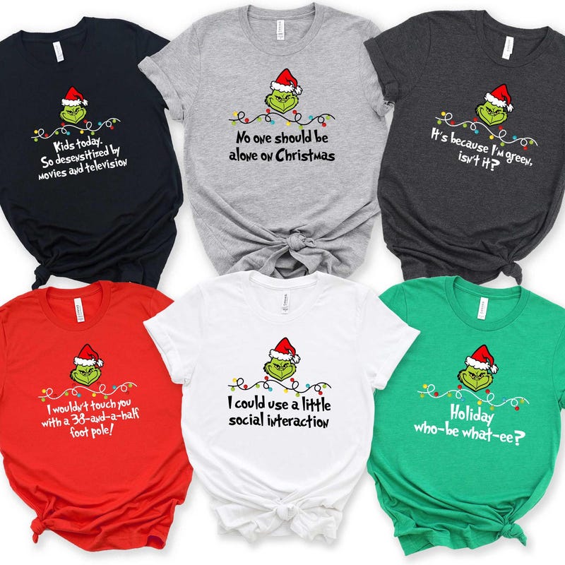 T-shirt Uomo Natale Grinch – Che Giornata Di Merda – MoonWorks Nera