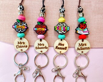 Personalisiertes Lehrer-Lanyard, individueller Namensschildhalter, Geschenk zur Wertschätzung von Lehrern