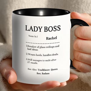 Personalized Boss Mug, Boss’s Day Mug, Personalized Office Coffee Cup, Funny Gift for Boss, Team Leader, Manager, Coworker, Supervisor