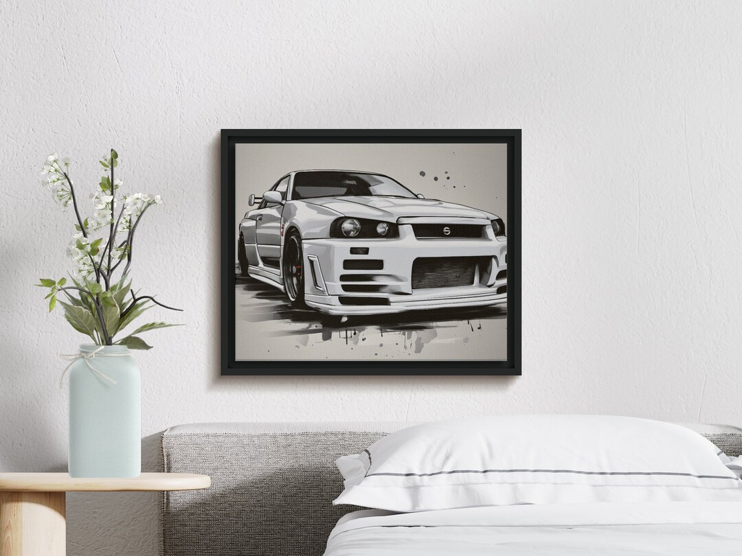 Nissan Skyline R34 Gtr Wall Art Custom Printed Gift Graphic - Etsy