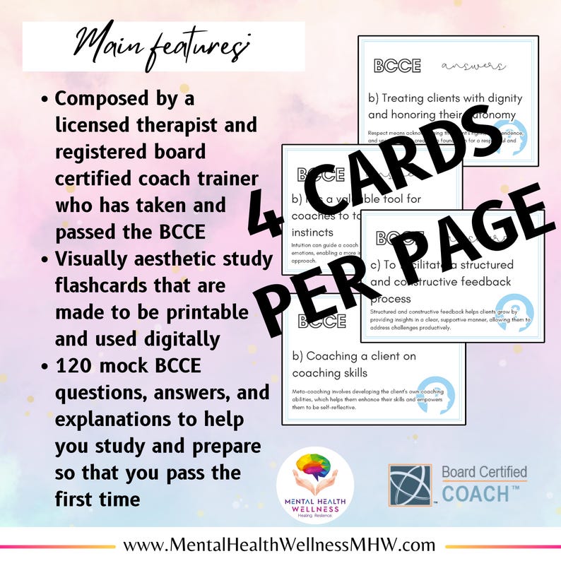 CCE Board Certified Coach Exam (BCCE) Study Guide Prep Flashcards (New Update Included) image 2