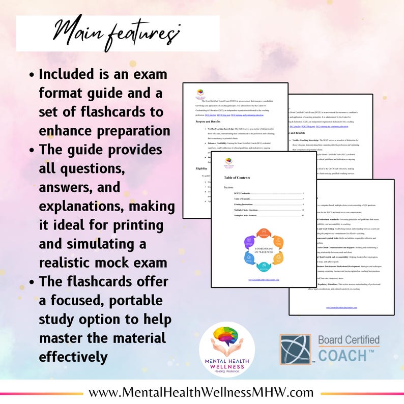 CCE Board Certified Coach Exam (BCCE) Study Guide Prep Flashcards (New Update Included) image 3