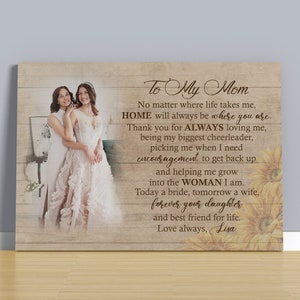 Mother of the Bride Gift from the Bride, Wedding Gift Mom, Mother of the Bride Photo Frame, Gift for Mom, Mother of the Bride Gift Poem