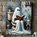 Ghost Bubble Bath Lamp - Cute LED Ghost Night Light With Floating Bubbles, Battery Powered, Color Changing Light For Halloween Decor Or Gift