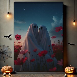 Gothic Romantic Ghost Print - Til We Are Ghosts, Gothic Couple Gift, Goth Wedding Present, Emo or Alternative Gift, Gothic Home Decor Gifts