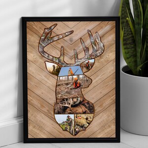 Personalized Deer Hunting Memories Canvas, Custom Photo Canvas, Gift For Dad, Birthday Gift for Dad, Memories Photo Custom, Home Decor image 8