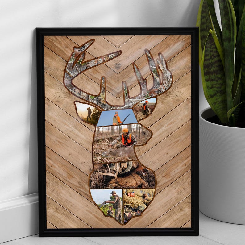 Personalized Deer Hunting Memories Canvas, Custom Photo Canvas, Gift For Dad, Birthday Gift for Dad, Memories Photo Custom, Home Decor image 8