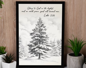 Hampton Art Rubber Stamp - 'Glory To God In The Highest' Luke 2:14 Scripture Stamp - View #8