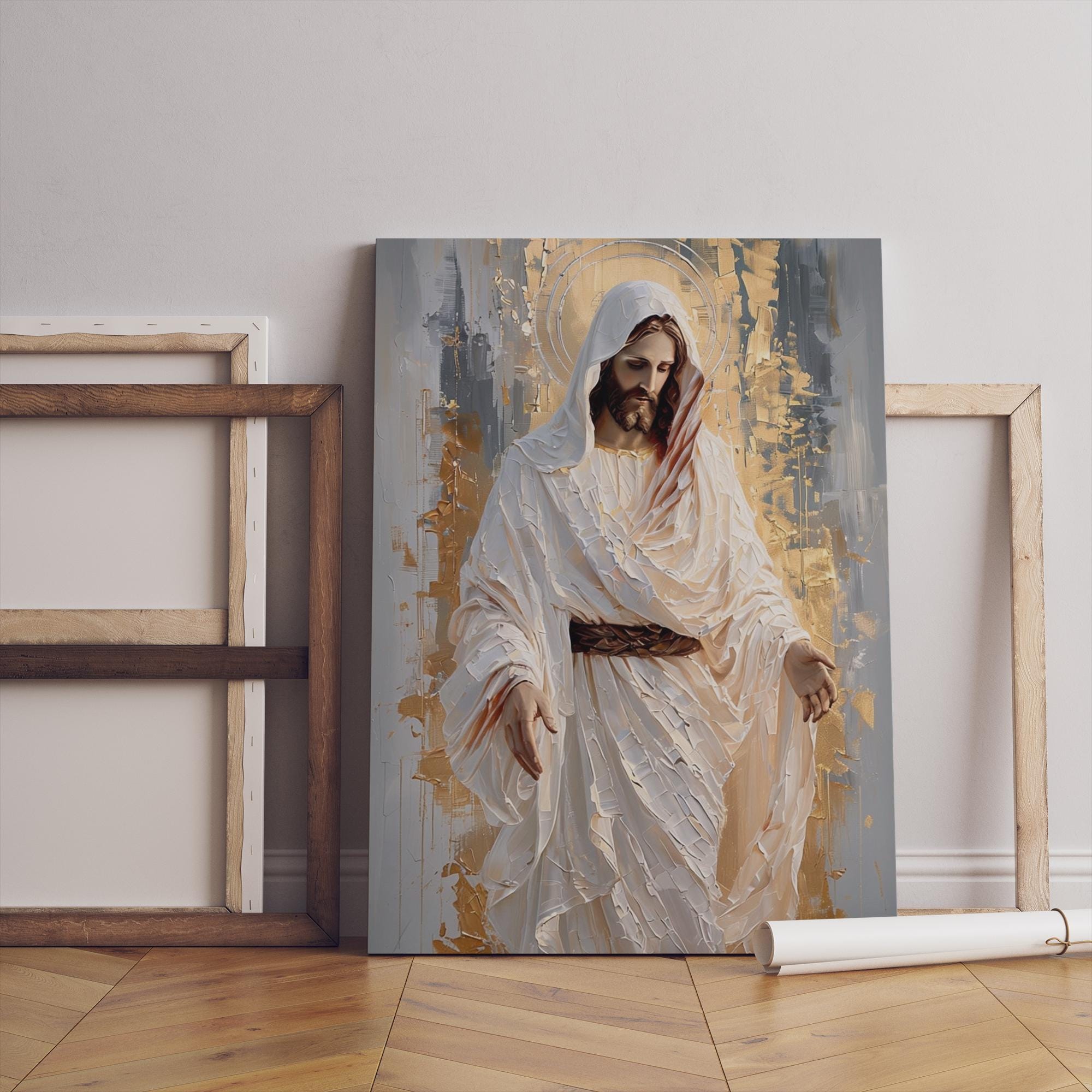 Jesus Christ Wall Art Canvas Poster, Christian Religious Artwork ...
