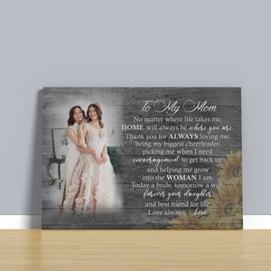 Mother of the Bride Gift from the Bride, Wedding Gift Mom, Mother of the Bride Photo Frame, Mother of the Bride Gift Poem, Gift for Mom