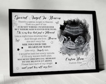 Como estoy en el cielo: regalo de condolencias por la pérdida de un hijo, regalo por la pérdida de un hijo, regalo conmemorativo por la pérdida de un bebé, regalo de condolencias de pésame.