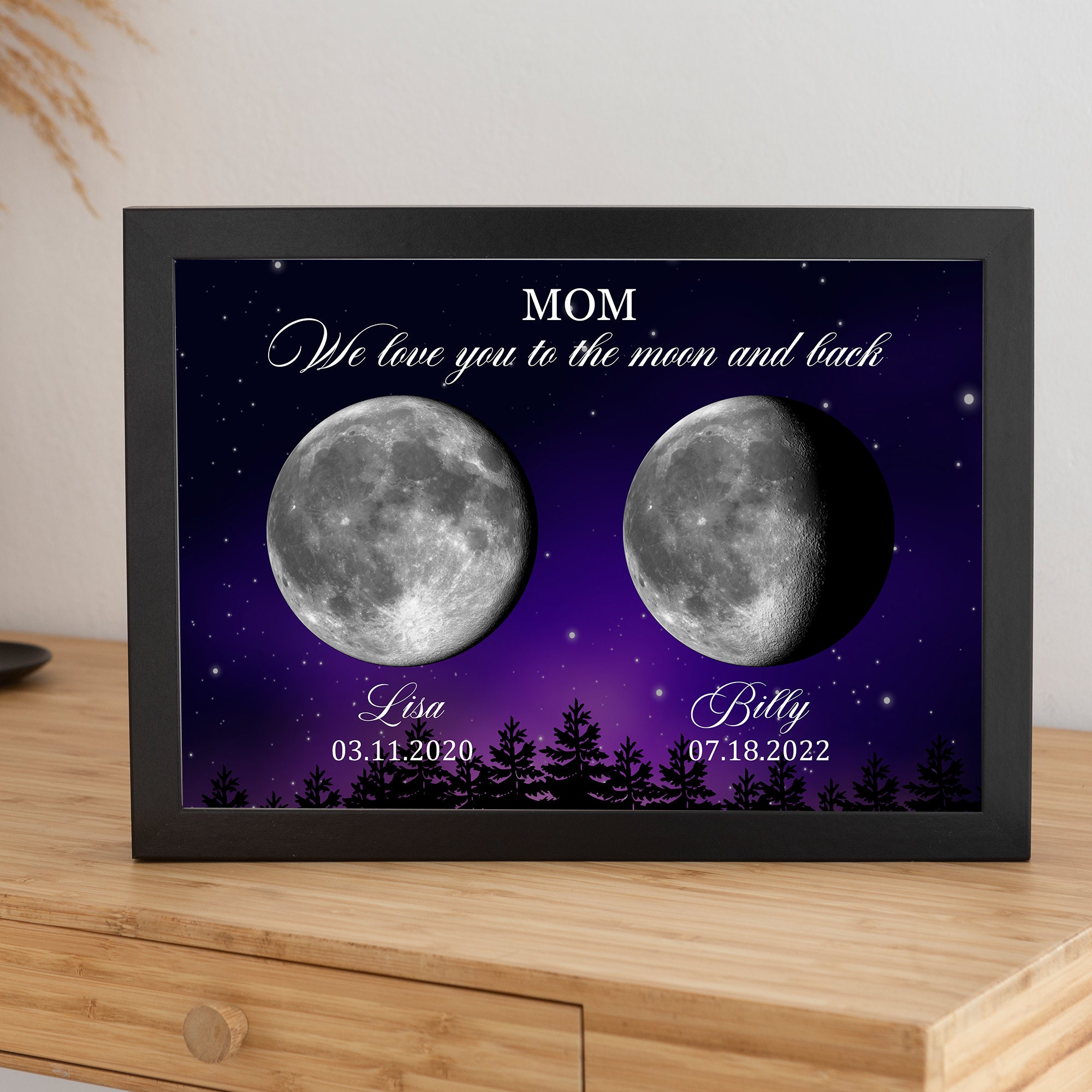 Amazon.com: I Love You to the Moon and Back - Bronze Moon