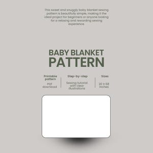 Easy Baby Blanket Sewing Pattern – Beginner Friendly (PDF Pattern)