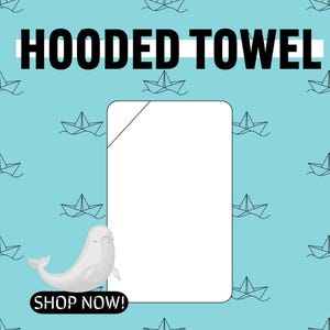 Hooded Baby Towel Pattern PDF – Easy & Quick Sewing Project for Beginners | Cute DIY Baby Gift for Bath Time or Baby Shower