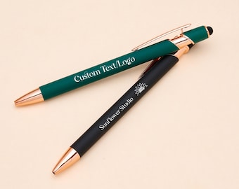 Personalized Luxurious Soft Touch Pen, Custom Logo, Office Gift