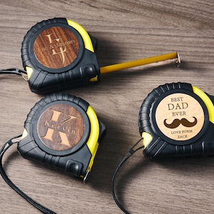 Engraved Tape Measure For Dad And Boyfriends,Personalised DIY Gift For Husband,Perfect Father&#39;s Day Gift For Him,Fancy Tailor&#39;s Tape Measure