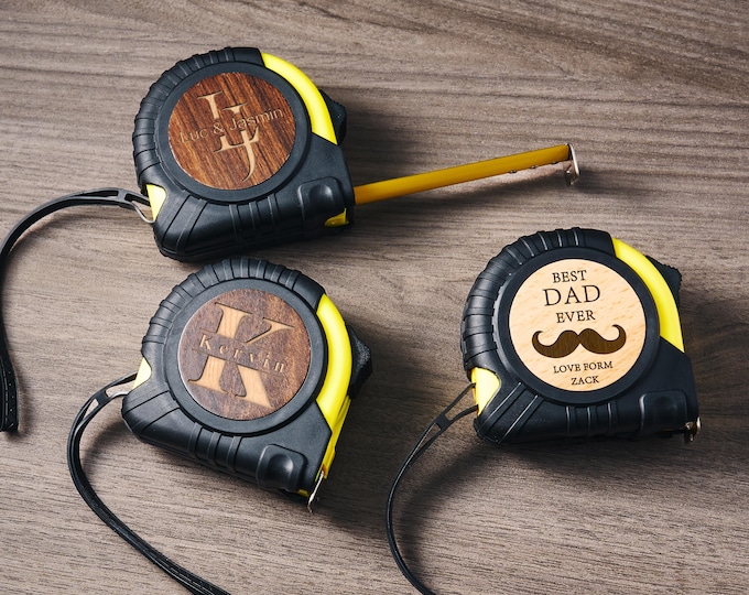 Engraved Tape Measure, Personalized Gift for Dad, 16.5 ft