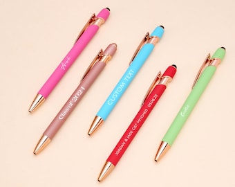 Custom Engraved Pen with Soft Touch – Personalized Gift