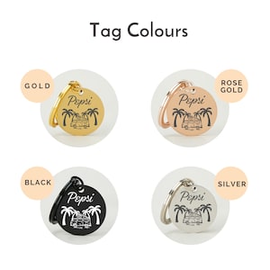 Luxurious Dog Tag with Personalization, Engraved Name ID Tag for Dogs and Cats, Cat Collar Tag Charm with Name Engraving, Free Shipping image 10