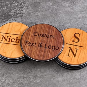 Wooden Qi Wireless Charging Pad – Personalized 15W Fast Charger, Unique Corporate Gift for Coworkers