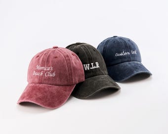 Personalized Text Dad Hat, Custom Embroidered Baseball Cap, Retro Trucker Hat with Logo, Gift for Men Women, Everyday Casual Hat