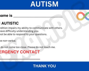 Pots Medical Alert Card Printable and Customizable Etsy