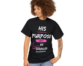 His Purpose-Christian Black Cotton Tee