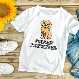 Adorable Golden Retriever T-Shirt , Golden Retriever Tee , Golden Retriever , Cute Dog Shirt , Soft Unisex Tee
