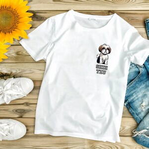 Adorabile Shih Tzu T-Shirt , Shih Tzu Tee , Shih Tzu , Cute Dog Shirt , Soft Unisex Tee
