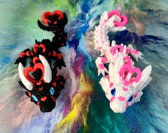 Baby Heart Dragons: statuette chiare e scure per San Valentino