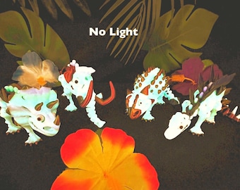 Glow in the dark Skeleton Herbivores, Ankylosaurus,  Stegosaurus, Triceratops, Wooly Mammoth