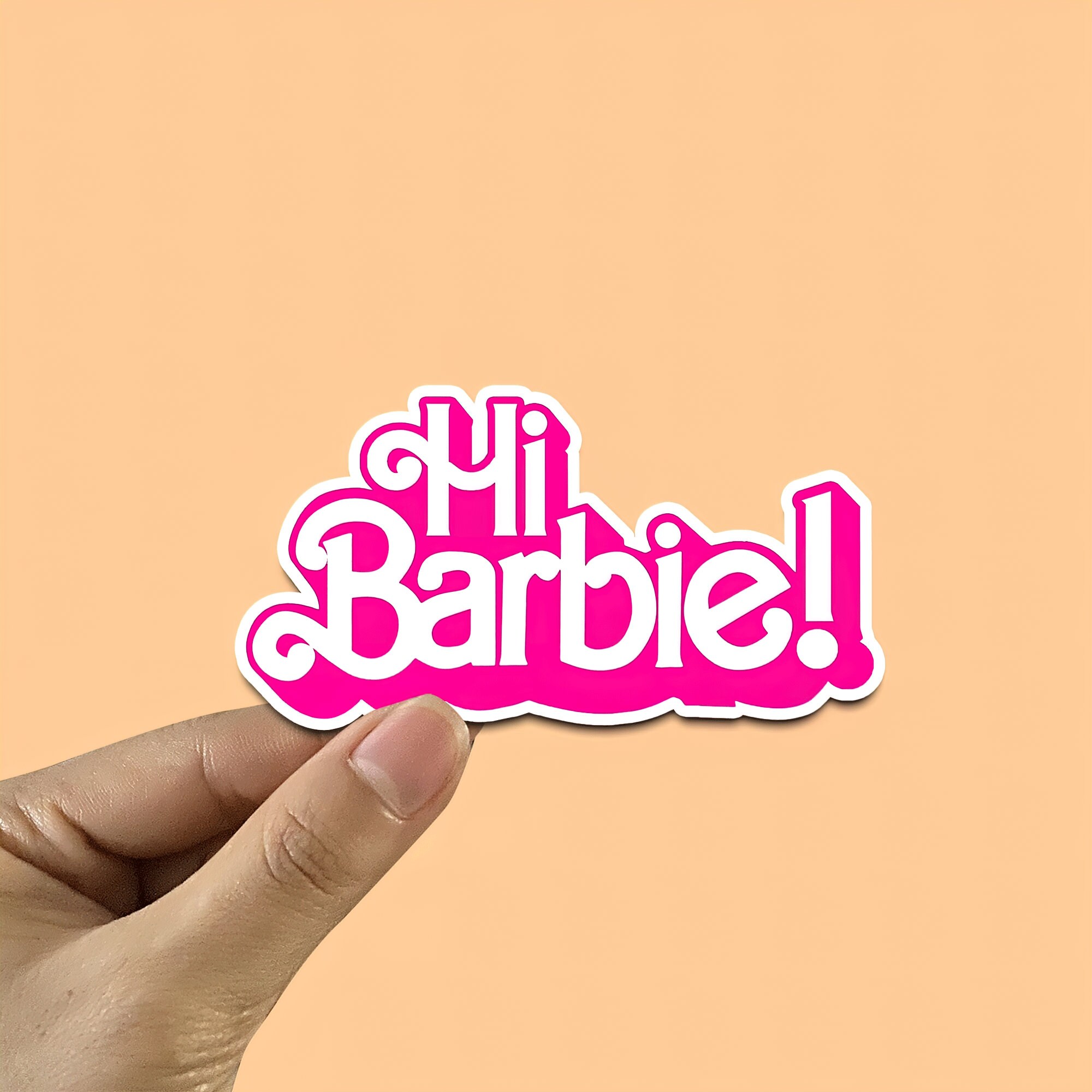 Hi Manis Sticker Hi Barbie Vinyl Sticker Funny Decal Laptop Sticker - Etsy