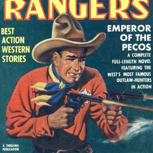 Texas Rangers Magazine, American Wild West Folklore, Vintage Pulp ...