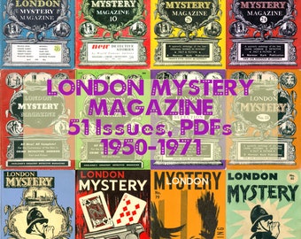 London Mystery Magazine, Kriminalität, Detektiv, Mystery Stories, britisches Magazin, digital, herunterladbares Magazin 51 Probleme Sammlung