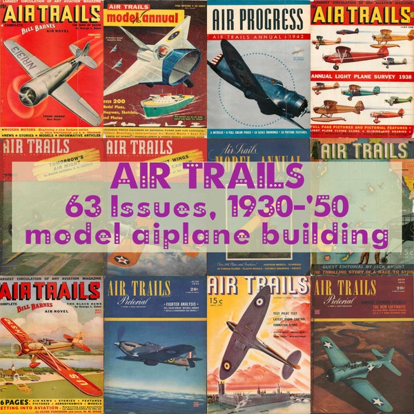 Air Trails Magazine, Model Airplane Buiding, Aircraft plans, Aviation History, Aero-Modelling, Airplane Design